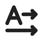 Text Direction Horizontal Ltr SVG Icon